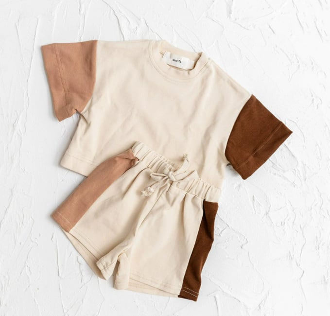 Color Block Short Sets