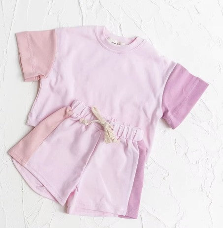 Color Block Short Sets