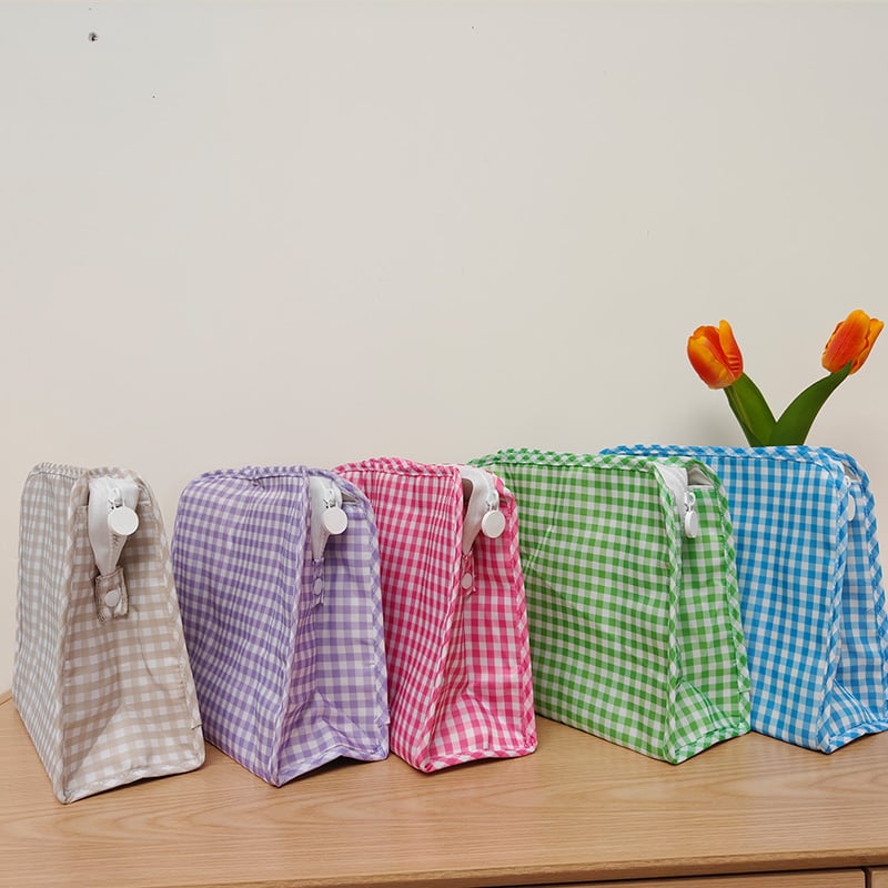 Gingham Accessory Bags