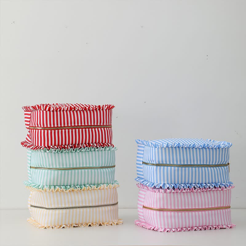 Pin-Striped Accessory Bags