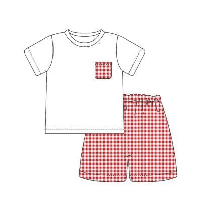 gingham short sets