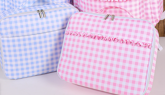Gingham lunch boxes