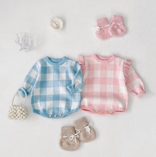 Gingham Sweater Bubbles