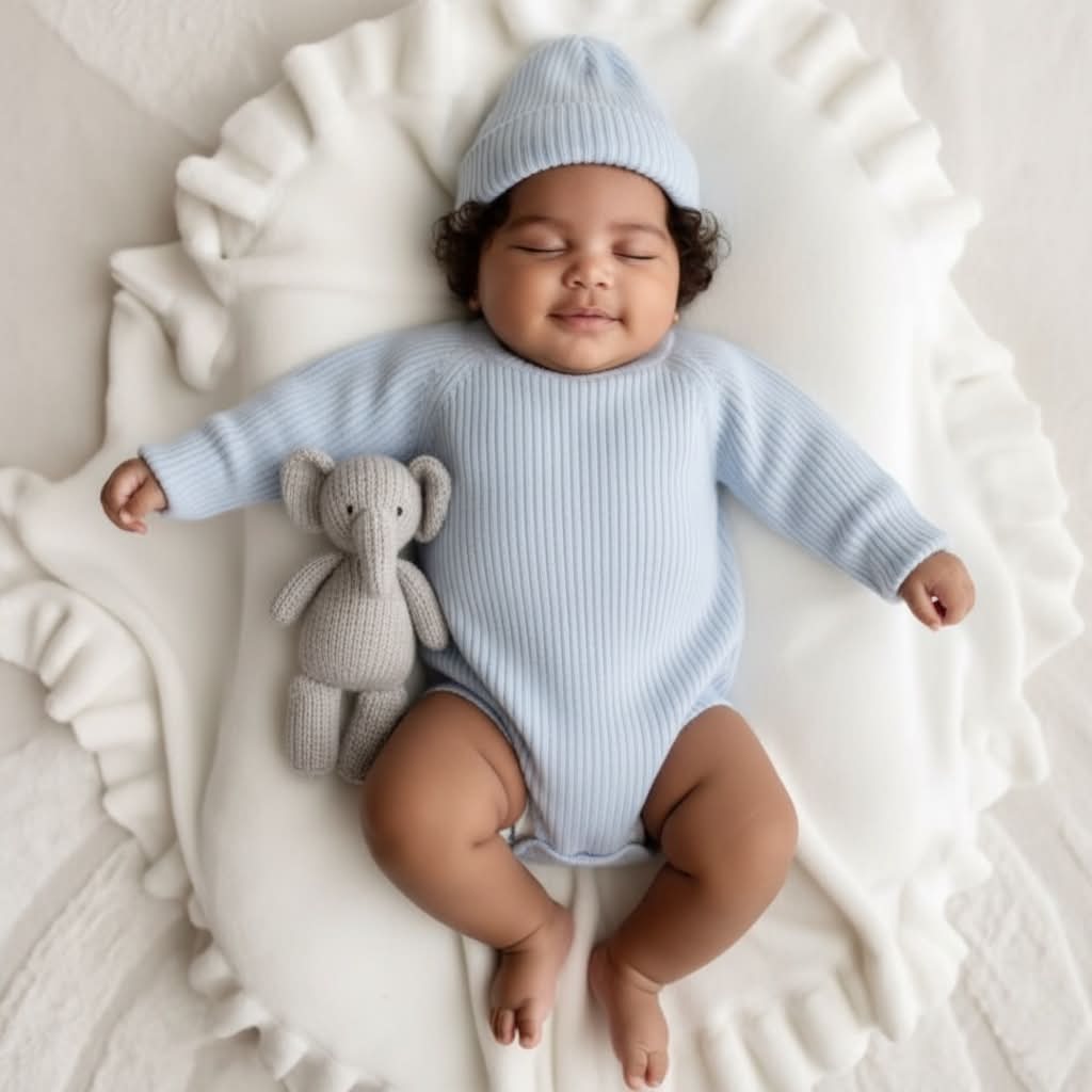 Ruffled Knitted Baby Blankets